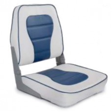 ASIENTO RESPALDO CORTO BLANCO/AZUL