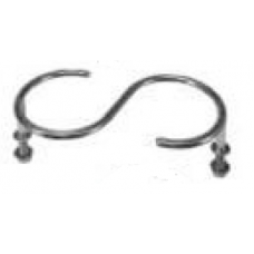 PORTAVASO ACERO INOXIDABLE FORMA S  DE 4" X 8"