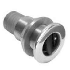 THRU-HULL SCUPPER SS CAST - WITH RUBBER FLAP 