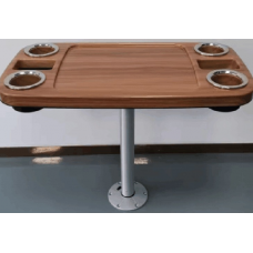 MESA ABS CON POSTE ALUMINIO PARA EMBARCACIONES 