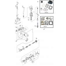 DIAGRAMA TRANSMISION TOHATSU 25 - 30 HP