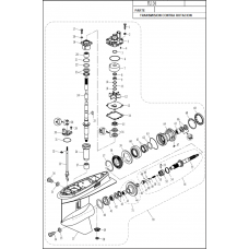 F130 DIAGRAMA DE TRANSMISION CONTRA ROTACION F130 DIAGRAMA DE TRANSMISION CONTRA ROTACION