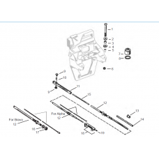 DIAGRAMA TRANSOM PLATE Y CABLE DE CAMBIOS